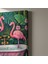 Flamingolar ve Tropikal Bitkiler Akrilik Tablo 5