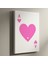 Minimalist Pembe Kalp Ası Illüstrasyon Tablosu 1