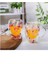 Organik Çiçekli Borosilikat Bardak 350 Ml. -BRD-150 Bh 5