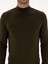 Erkek Haki Slim Fit Pamuk Karışımlı Yarım Balıkçı Yaka Triko Kazak 50318677-VR027 6