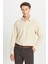 Pamuklu Regular Fit Normal Kesim Klasik Yaka Armürlü Gömlek 1
