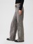 Kadın Siyah High Rise Stride Wide-Leg Jean Pantolon 15
