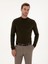 Erkek Haki Slim Fit Pamuk Karışımlı Çeyrek Balıkçı Yaka Basic Triko Kazak 50318704-VR027 1
