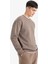 Relax Fit Bisiklet Yaka Kalın İçi Yumuşak Tüylü Basic Düz Sweatshirt T5139AZ25AU 3