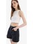 Mom Fit Yüksek Bel Kısa Paça Jean Şort 5