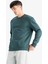 Regular Fit Bisiklet Yaka Basic Düz Kalın Sweatshirt T3777AZ25AU 4