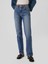Kadın Koyu Mavi 90's Straight Jean Pantolon 14