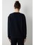 Siyah Bisiklet Yaka Oversize Modal Kısa Sweatshirt 4