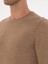 Erkek Camel Slim Fit Yün Karışımlı Bisiklet Yaka Basic Triko Kazak 50315266-VR015 7
