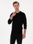 Erkek Siyah Slim Fit Bisiklet Yaka Triko Kazak 50316331-VR046 3