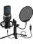 Profesyonel Stüdyo Mikrofon Kayıt Frekans Aralığı: 20Hz - 20KHZ Condenser Masaüstü Canlı Yayın Mikrofonu Pc Usb, Oyun, Podcast, Kayıt, Yayın, Mac, Winows ile Uyumlu X1 2