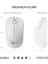 WS206 Kablosuz 1200DPI 3 Tuşlu Sessiz Pc, Mac, Dizüstü Bilgisayar Için, USB Mini Alıcı ile Optik Mouse Beyaz 2