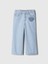 Kız Bebek Açık Mavi Wide Leg Jean Pantolon 7