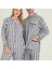 Mdb Freshness 4007 Kadın Uzun Kol Çizgili Gaffuriye Pijama Takımı 2
