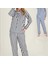 Mdb Freshness 4007 Kadın Uzun Kol Çizgili Gaffuriye Pijama Takımı 3