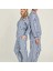 Mdb Freshness 4007 Kadın Uzun Kol Çizgili Gaffuriye Pijama Takımı 2