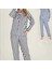 Mdb Freshness 4007 Kadın Uzun Kol Çizgili Gaffuriye Pijama Takımı 3