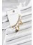 Pirinç Gold Renk Kadın Set Küpe 1