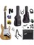 RPH-320WD-25AMP Ahşap Renk Strat Kasa Sss 25W Amfili Elektro Gitar Seti 1