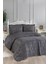 Verona 3 Parça Çift Kişilik Yatak Örtüsü Antrasit 1