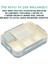 Bento 1330ML Lunchbox Yeni Koleksiyon Tek Katlı 5 Bölmeli Pp Plastik Çocuk Sefer Tası Yemek Kutusu 5