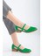 Mary Kısa Topuk Ayakkabı Yeşil 2