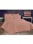 Dessert Kadife Çift Kişilik Yatak Örtüsü Pudra 3