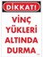 Vinç Uyarı Levhası 25X35 KOD:1304 1
