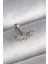 Bfs 316L Çelik Gümüş Renk Zirkon Taşlı Çiçek Tragus Piercing 1