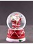 Yeni Yılın En Güzel Hediyesi Dekoratif Yılbaşı LED Işıklı 6,5 cm Noel Baba figürlü kar Küresi Hediye 2