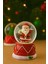 Yeni Yılın En Güzel Hediyesi Dekoratif Yılbaşı LED Işıklı 6,5 cm Noel Baba figürlü kar Küresi Hediye 4