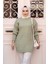 Mint Tesettür Triko Kazak Tunik 7852MINT 1