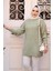 Mint Tesettür Triko Kazak Tunik 7852MINT 2