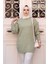 Mint Tesettür Triko Kazak Tunik 7852MINT 3