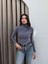 Omuz Bel Pile Detaylı Bluz 1