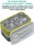Bento 1000ML Lunchbox Yeni Koleksiyon 2 Katlı 3 Bölmeli Paslanmaz Çelik Sefer Tası Yemek Kutusu 2