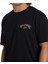 Siyah Erkek Bisiklet Yaka Regular Fit Desenli T-Shirt ABYZT02256_ARCH Fıll Tees 3