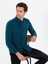 Erkek Petrol Slim Fit Uzun Kollu Gömlek 50262889-VR102 2