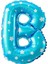 B Harfi Mavi Renk 16 Inc 40 cm Balon Parti Malzemesi 1