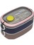 Bento 1300ML Lunchbox Yeni Koleksiyon 2 Katlı 3 Bölmeli Paslanmaz Çelik Sefer Tası Yemek Kutusu 1