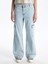 Lcw Jeans Indigo Wideleg Kadın Kargo Jean Pantolon 4