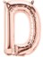 1 Metre Rose Gold Renk Balon D Harfi 40 Inc Parti Malzemesi 1