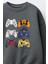 Erkek Çocuk Cadılar Bayramı 3 Iplik Pamuklu Kumaş Baskılı Sweatshirt 2