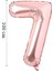 Folyo Balon 7 Rakamı Helyum Balon 100 cm Rose Renk - 7 Yaş Balonu - 7 Yaş Balon -7 Rakam Balon 1