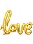 Büyük Love Temalı Altın Renk Folyo Balon 65*108CM 1