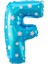 F Harfi Mavi Renk 16 Inc 40 cm Balon Parti Malzemesi 1