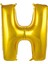 76 cm Altın Renk Balon H Harfi 34 Inc Parti Malzemesi 1
