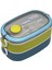 Bento 1300ML Lunchbox Yeni Koleksiyon 2 Katlı 3 Bölmeli Paslanmaz Çelik Sefer Tası Yemek Kutusu 1