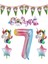 Unicorn Temalı Gökkuşağı 7 Yaş Folyo Balon Seti 1