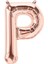 1 Metre Rose Gold Renk Balon P Harfi 40 Inc Parti Malzemesi 1
